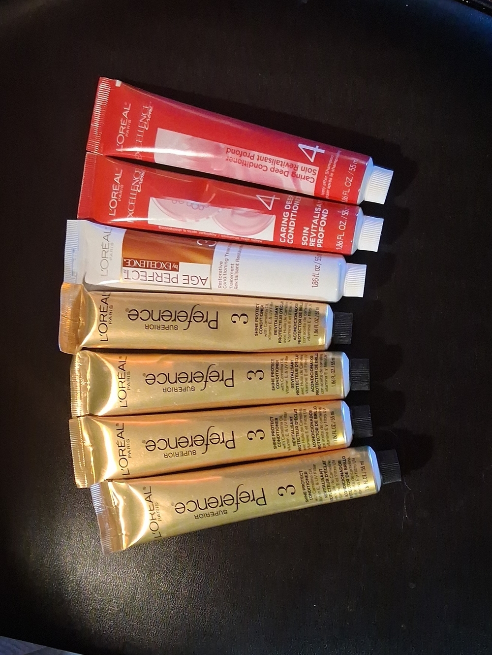 L'OREAL Hair Color & Conditioner Tubes - LOT OF 7.
